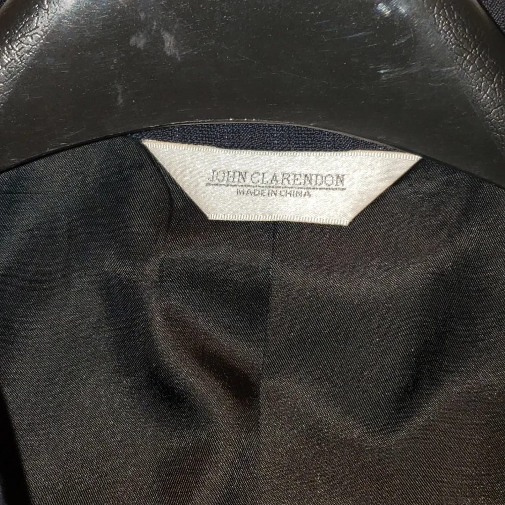 John Claredon's Poly/Wool‎ Blend Pinstripe Men's Suit